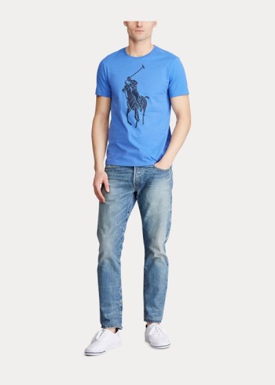 T Shirt Polo Ralph Lauren Custom Slim Fit Jersey Homem 75146-VTMG